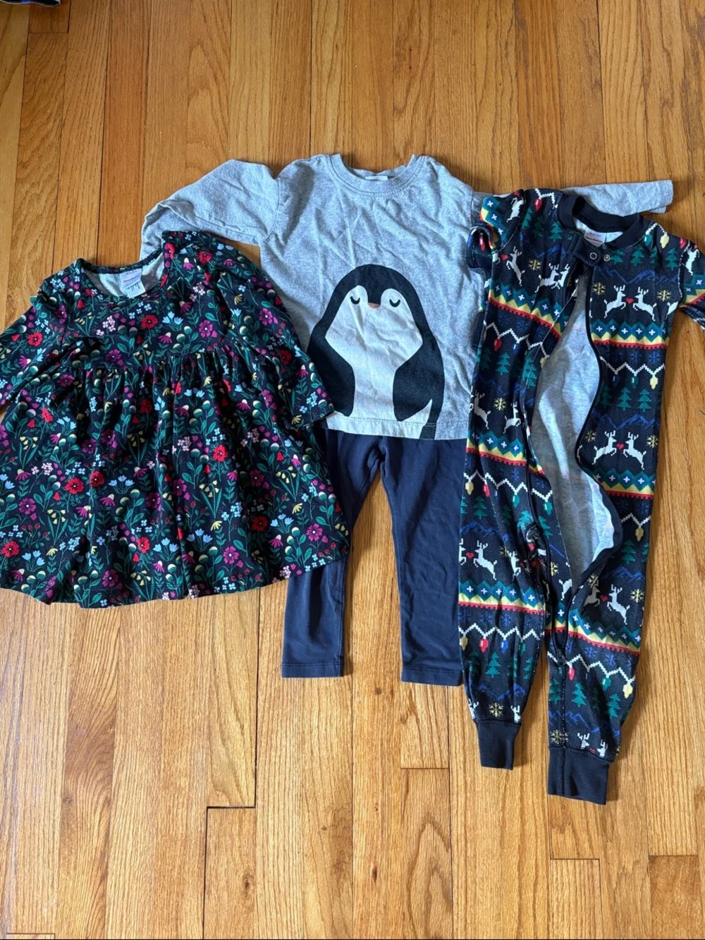 Hanna Andersson Tea Collection Holiday bundle lot Pajamas Dress Leggings Top